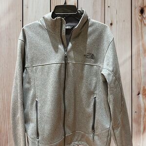 The North Face Heather Gray Zip-Up Jacket